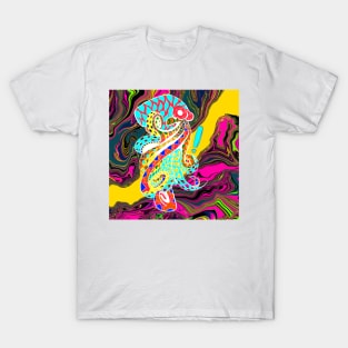 don pulpo ecopop octopus in mandala ocean madness glitch T-Shirt